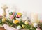 5FT Easter Garland Spring Vine with Easter Eggs Flowers Berries for Rustic Mantle Arch Home Table Tree Decoration